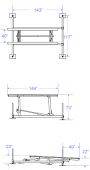 LIFT BASTABOATLIFTS 2016 7K51 7000 LBS STEEL BOAT LIFT