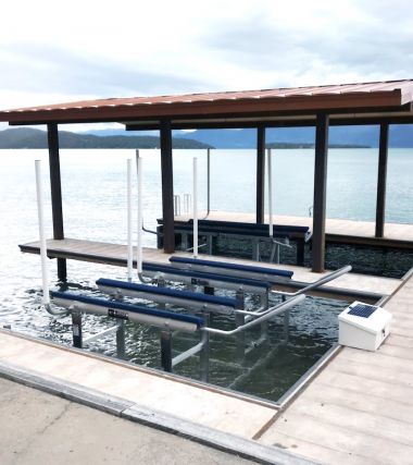 LIFT DUBLU SKIJET BASTA BOATLIFTS - PWC - ALUMINUM - 2x 907 KG / 99-127 CM